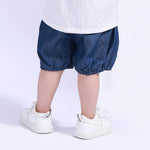 Ankle-Tied Basic Shorts For Baby Girl Image