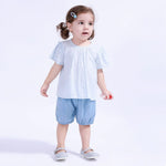 Ankle-Tied Basic Shorts For Baby Girl Image