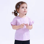 Light Purple Jacquard Basic Blouse For Baby Girl Image