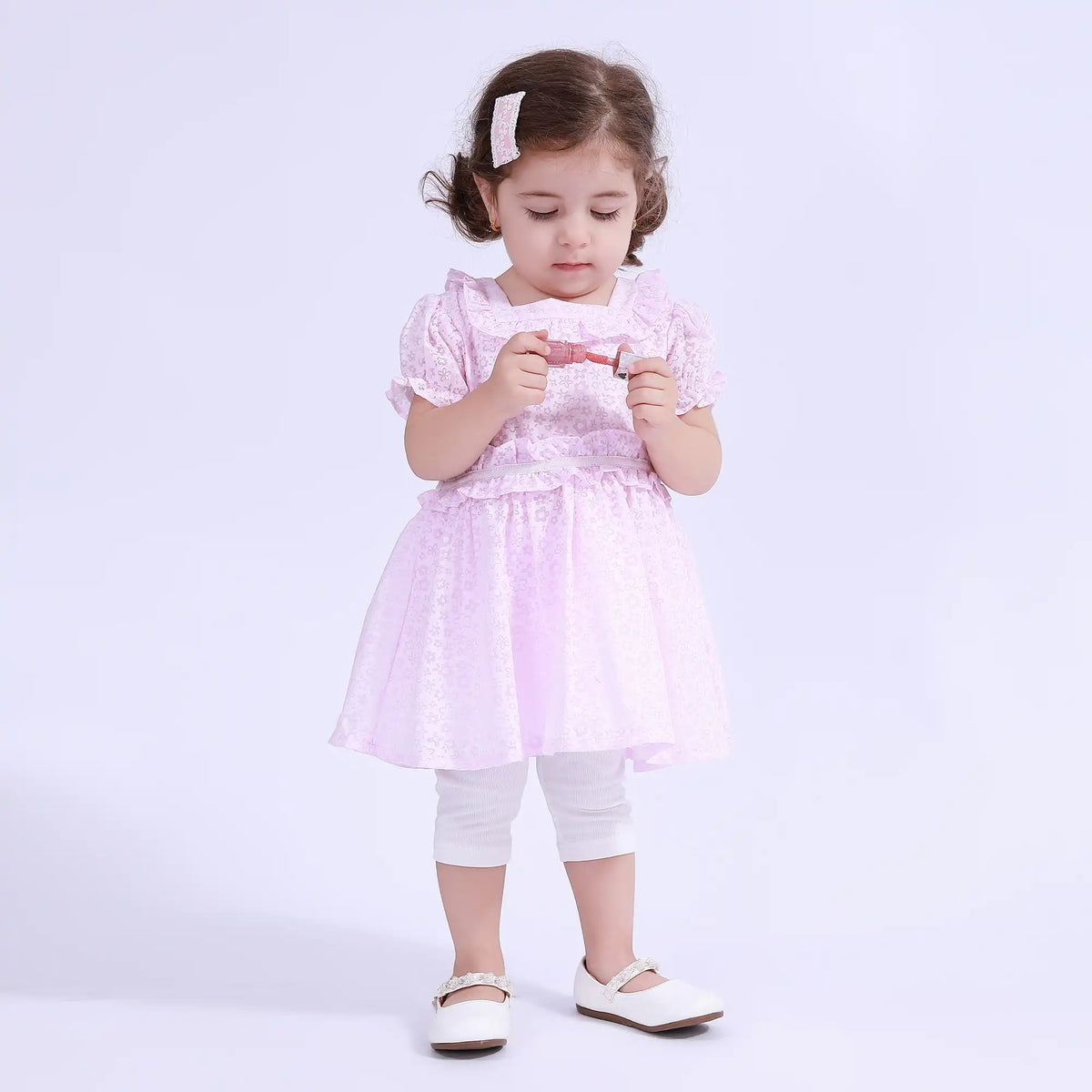 Floral Basic Dress For Baby Girl Image