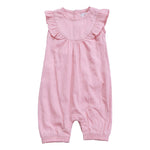 Jacquard Basic Romper For Baby Girl Image
