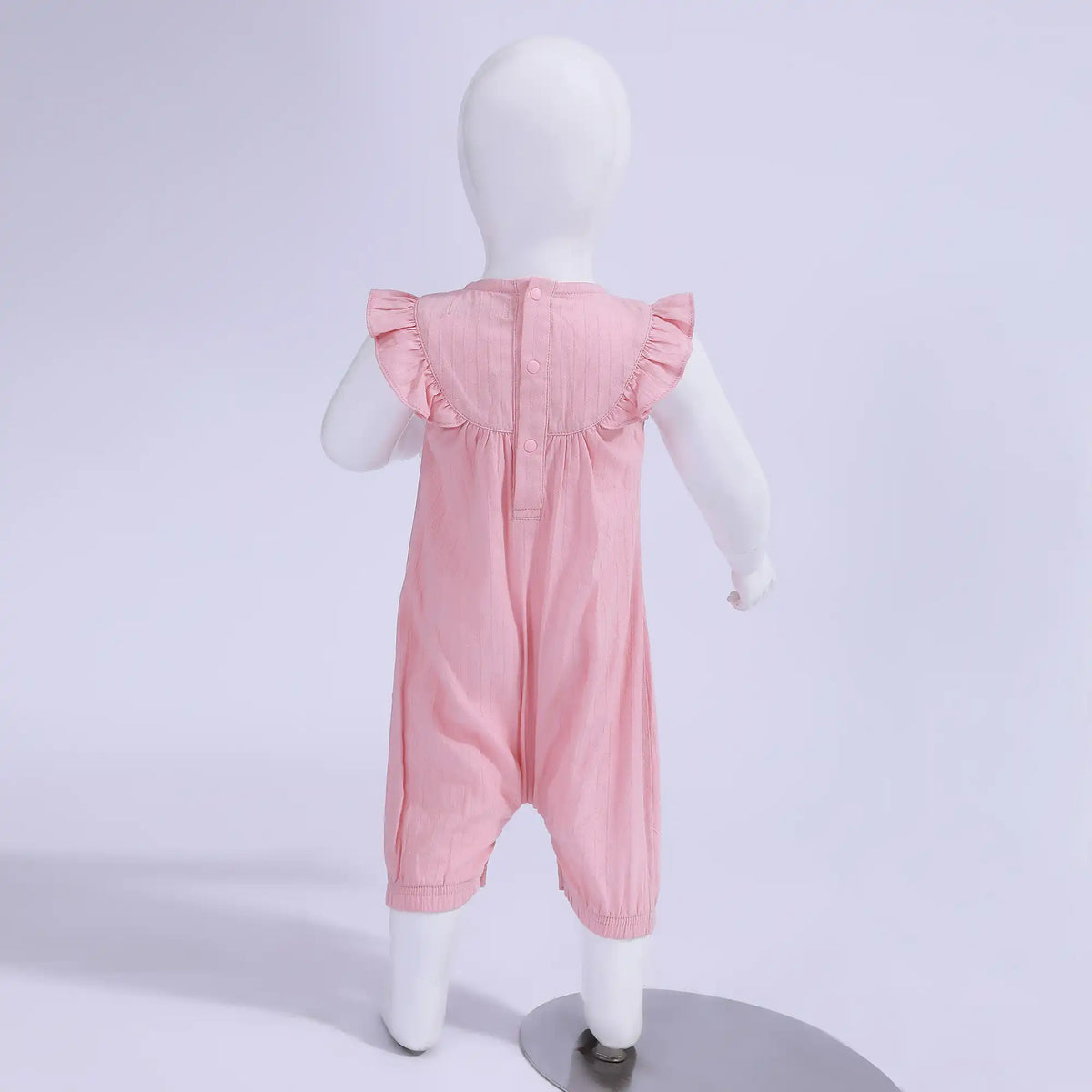 Jacquard Basic Romper For Baby Girl Image