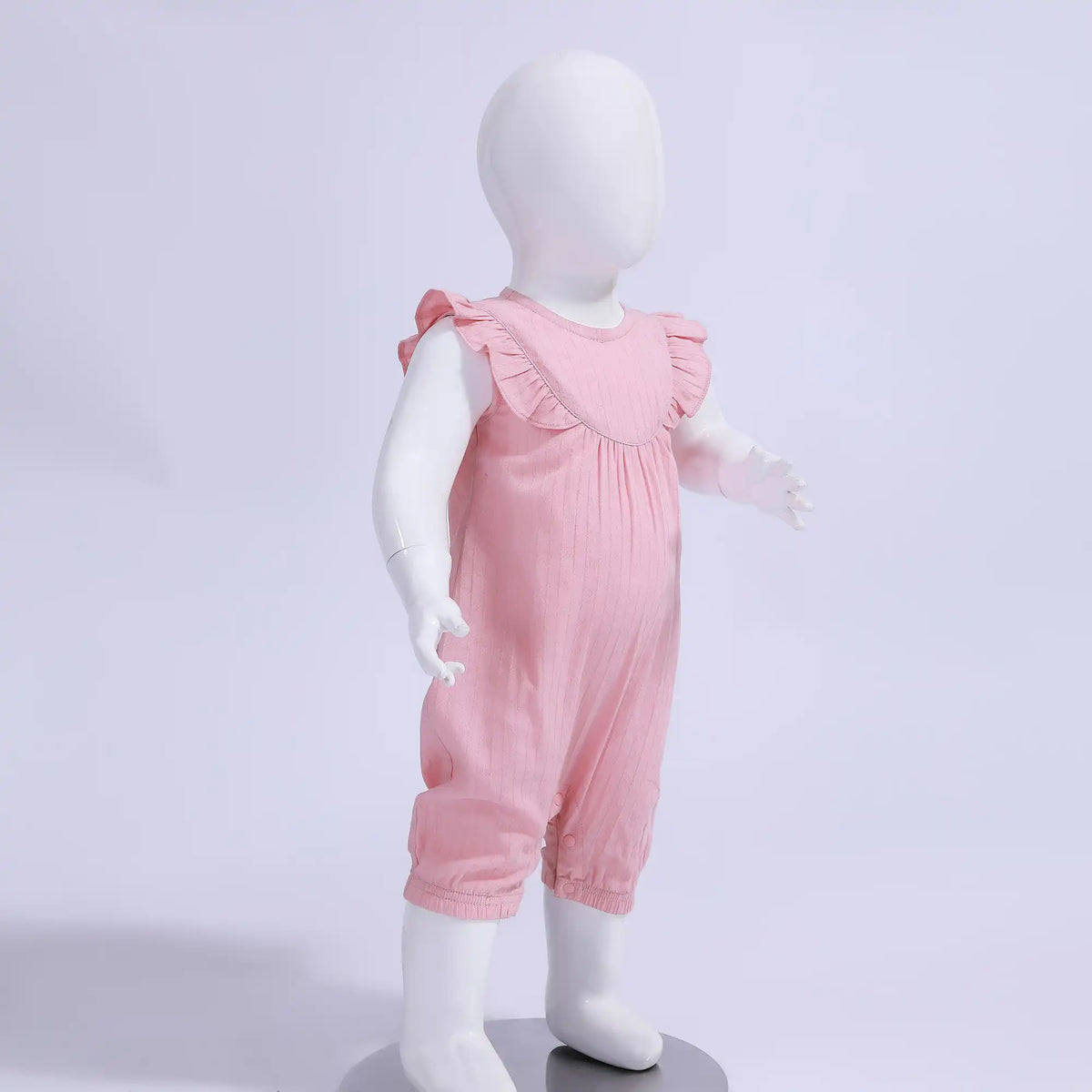 Jacquard Basic Romper For Baby Girl Image