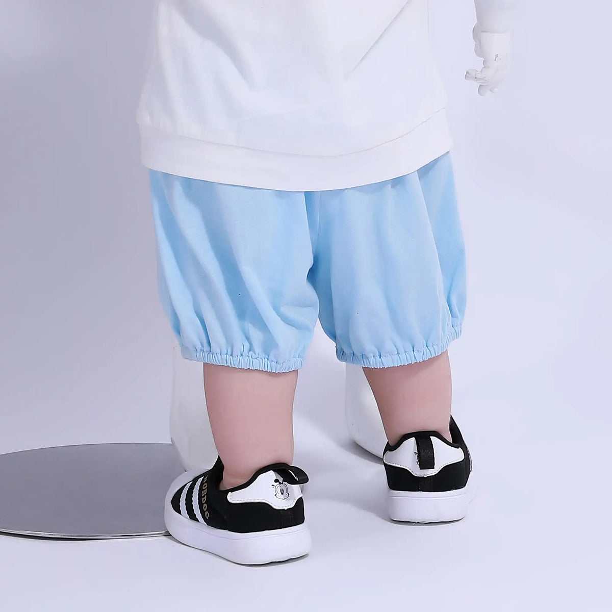 Ankle-Tied Sport Basic Shorts For Baby Boy Image