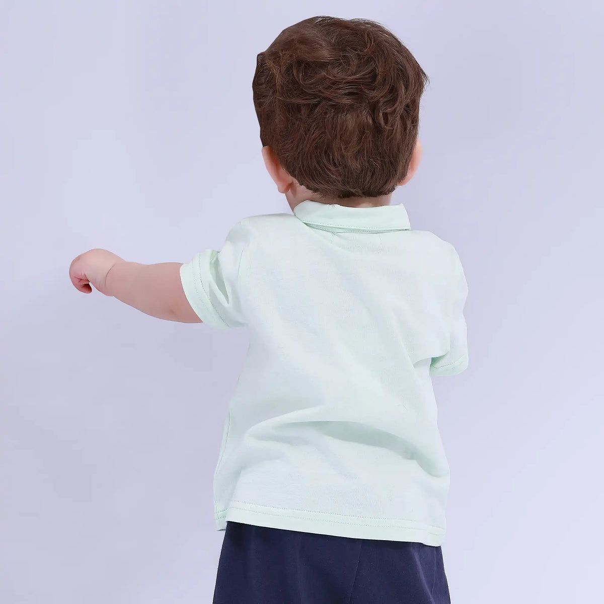 Plain Sport Basic Polo Shirt For Baby Boy Image
