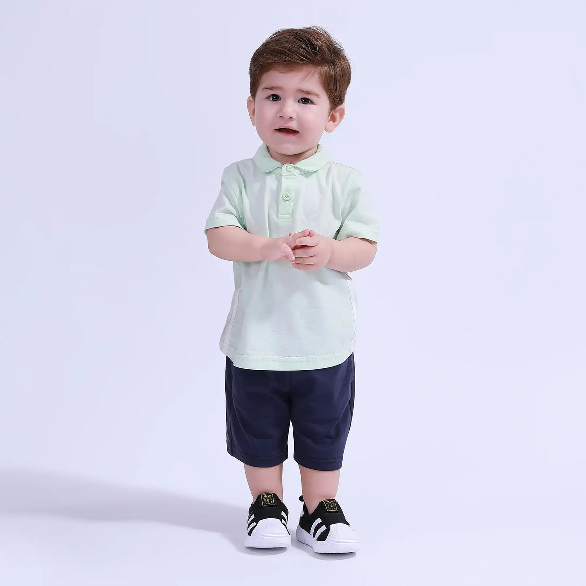 Plain Sport Basic Polo Shirt For Baby Boy Image