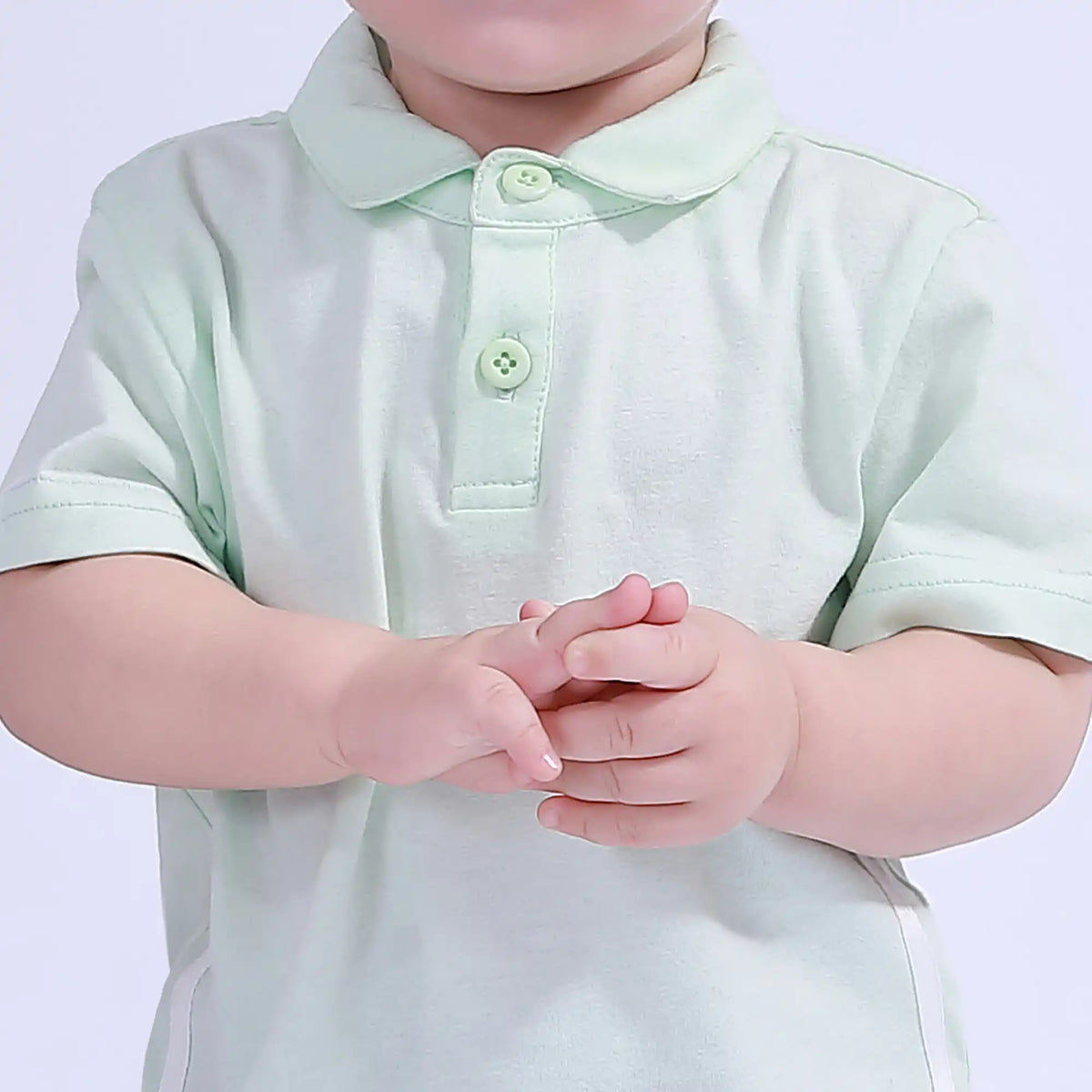 Plain Sport Basic Polo Shirt For Baby Boy Image
