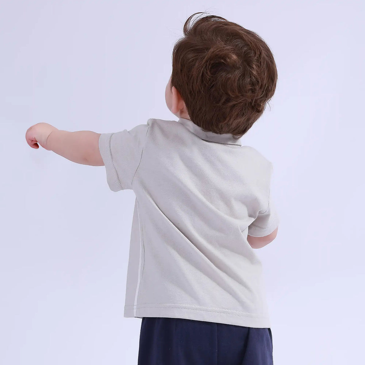 Plain Sport Basic Polo Shirt For Baby Boy Image