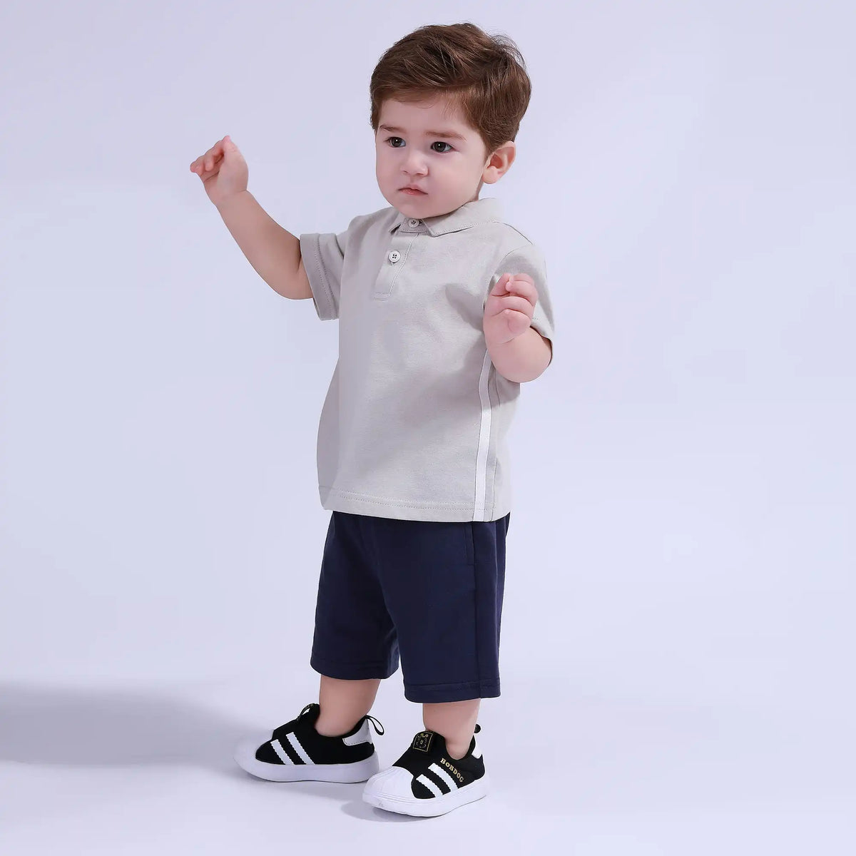 Plain Sport Basic Polo Shirt For Baby Boy Image