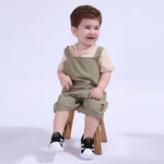 Plain Basic Overalls For Baby Boy Image
