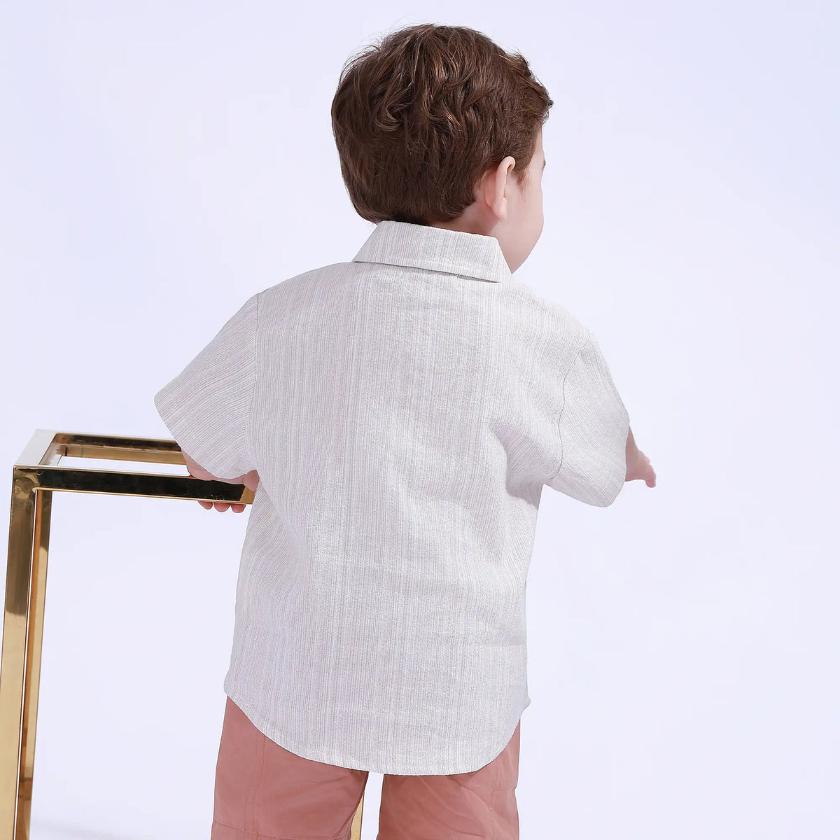 Striped Basic Shirt For Baby Boy Image