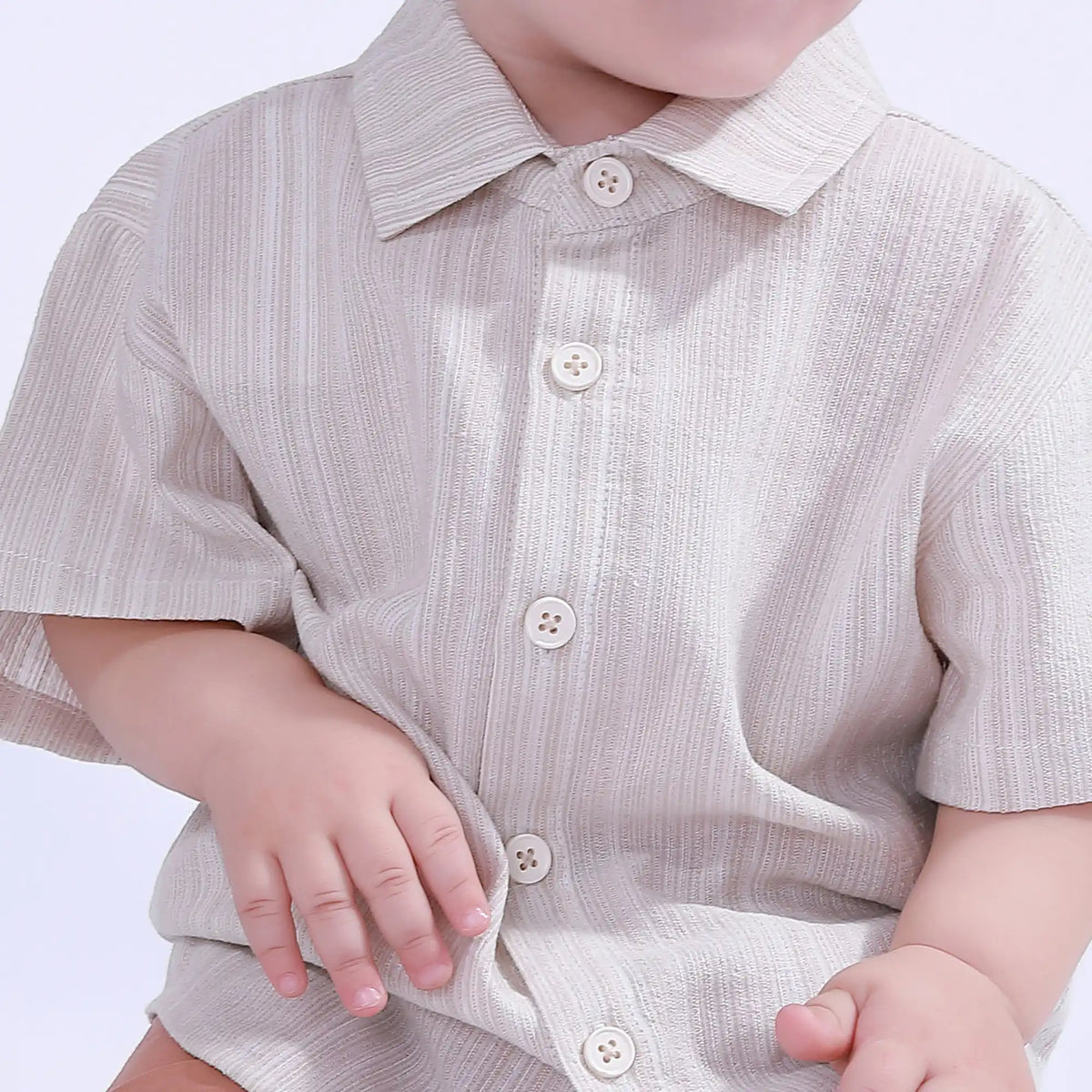 Striped Basic Shirt For Baby Boy Image