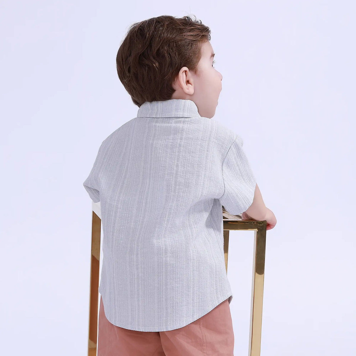 Striped Basic Shirt For Baby Boy Image