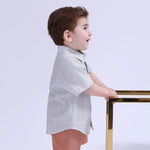 Striped Basic Shirt For Baby Boy Image