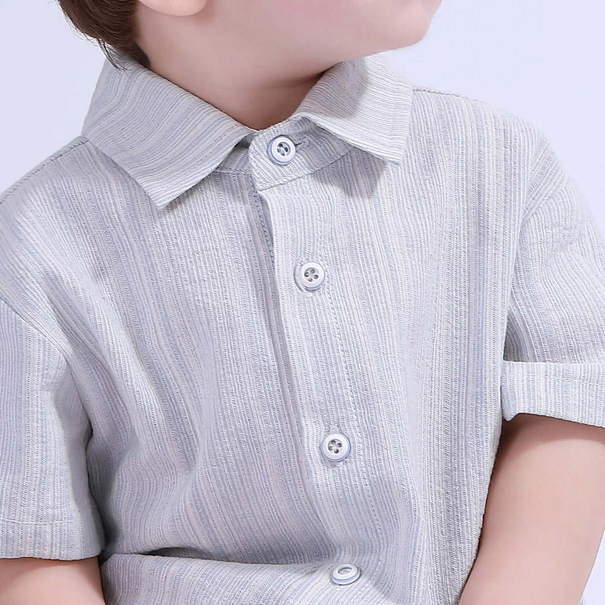 Striped Basic Shirt For Baby Boy Image