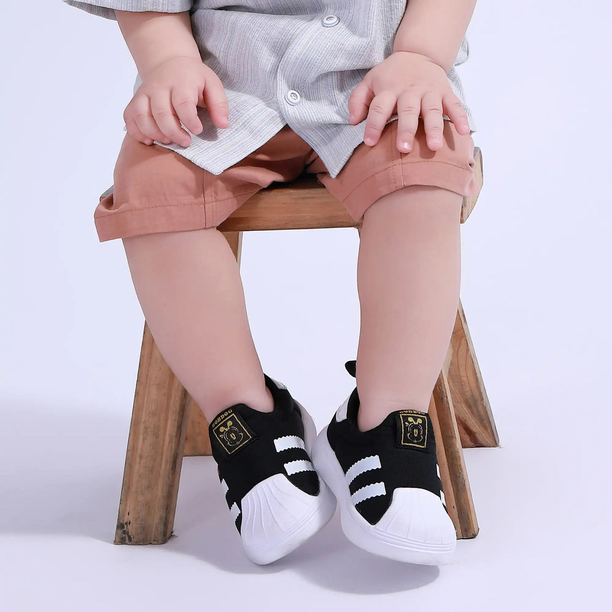 Brown Ordinary Basic Shorts For Baby Boy Image