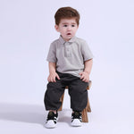 Plain Basic Polo Shirt For Baby Boy Image