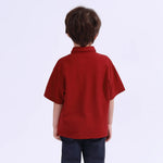 Plain Basic Polo Shirt For Boys Image
