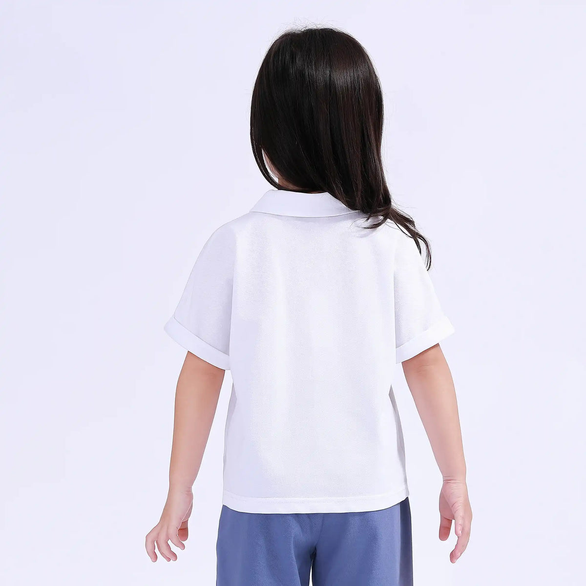 Plain Basic Polo Shirt For Girls Image