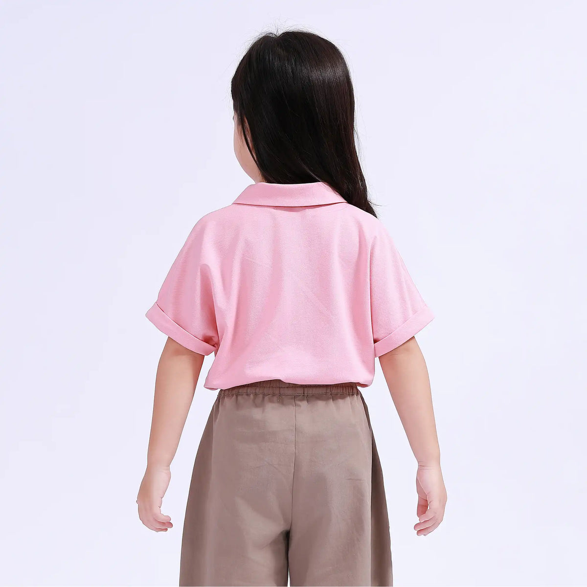 Plain Basic Polo Shirt For Girls Image