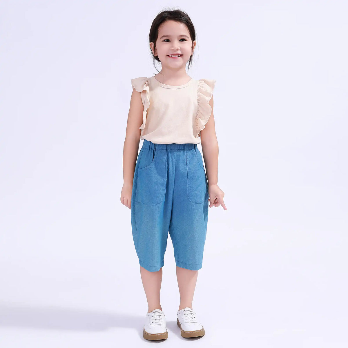 Plain Basic Vest For Girls Image