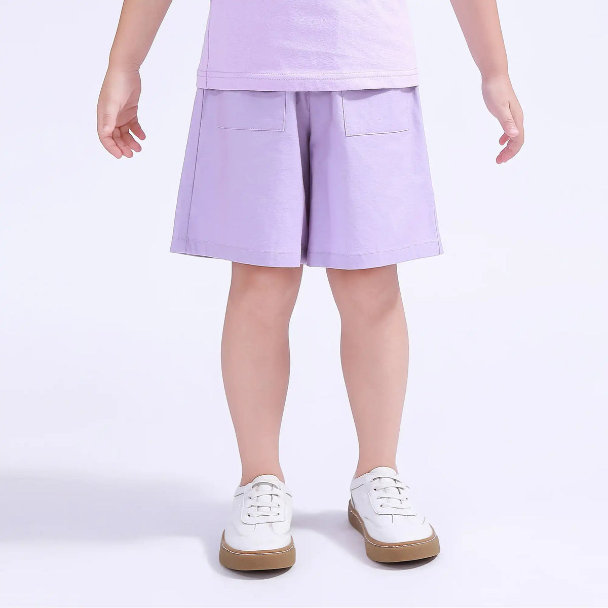 Purple Ordinary Basic Shorts For Girls Image