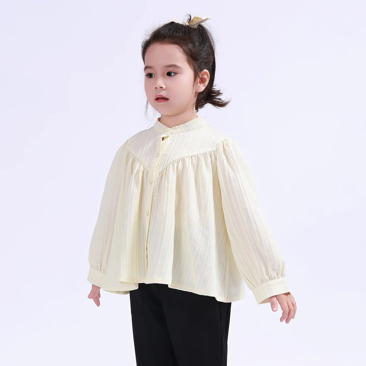 Striped Basic Shirt For Girls Image