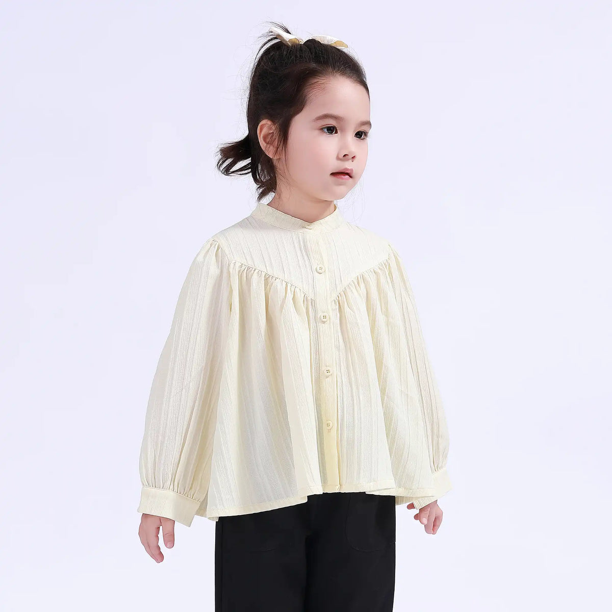 Striped Basic Shirt For Girls Image