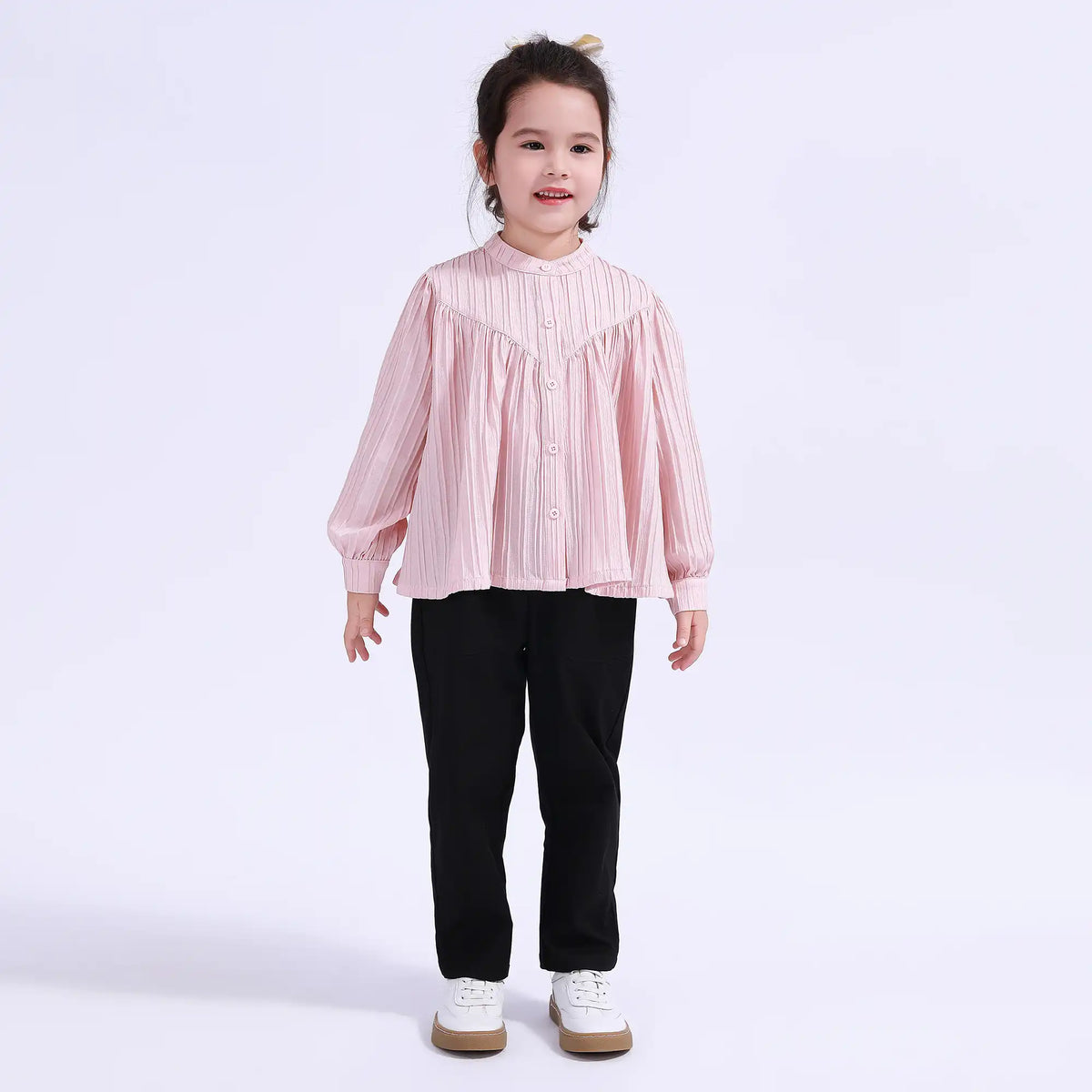 Striped Basic Shirt For Girls Image