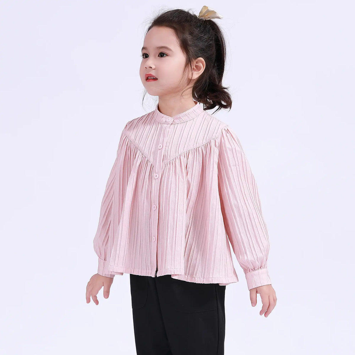 Striped Basic Shirt For Girls Image
