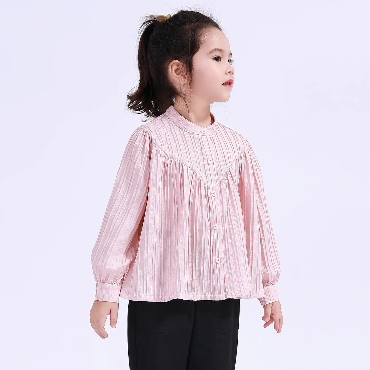 Striped Basic Shirt For Girls Image
