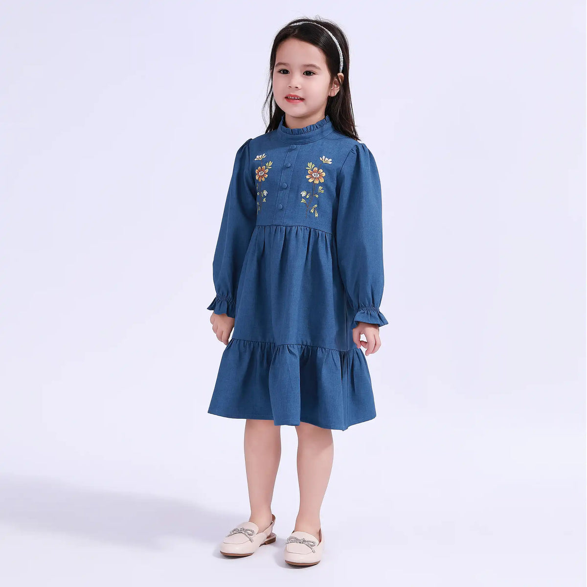 Floral Galabia For Girls Image