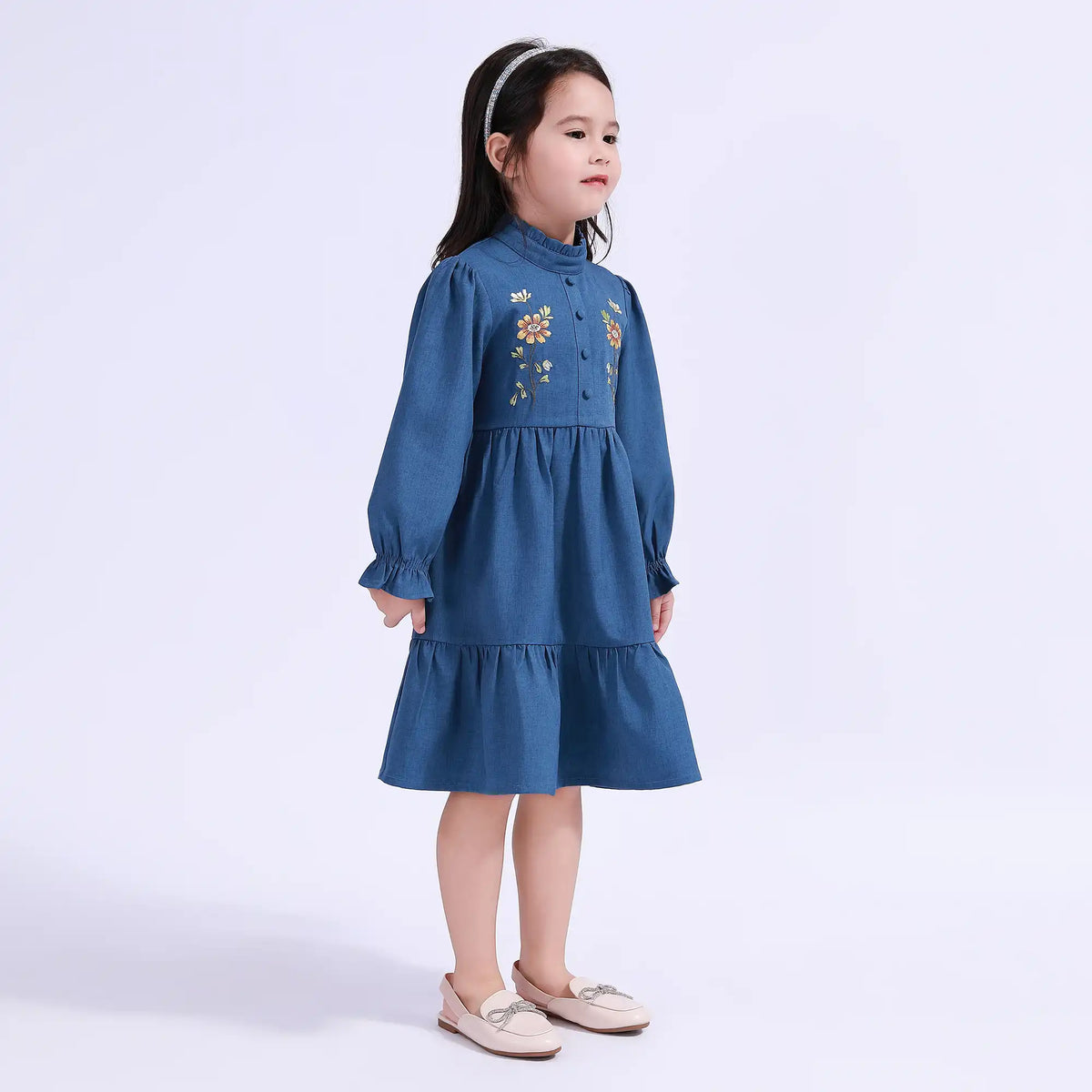 Floral Galabia For Girls Image