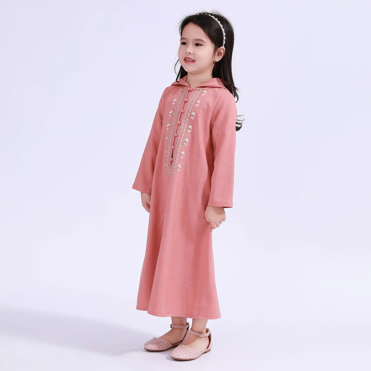 Floral Galabia For Girls Image