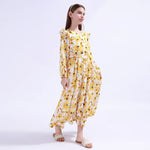 Floral Galabia For Girls Image