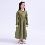 Floral Galabia For Girls Image