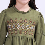 Floral Galabia For Girls Image