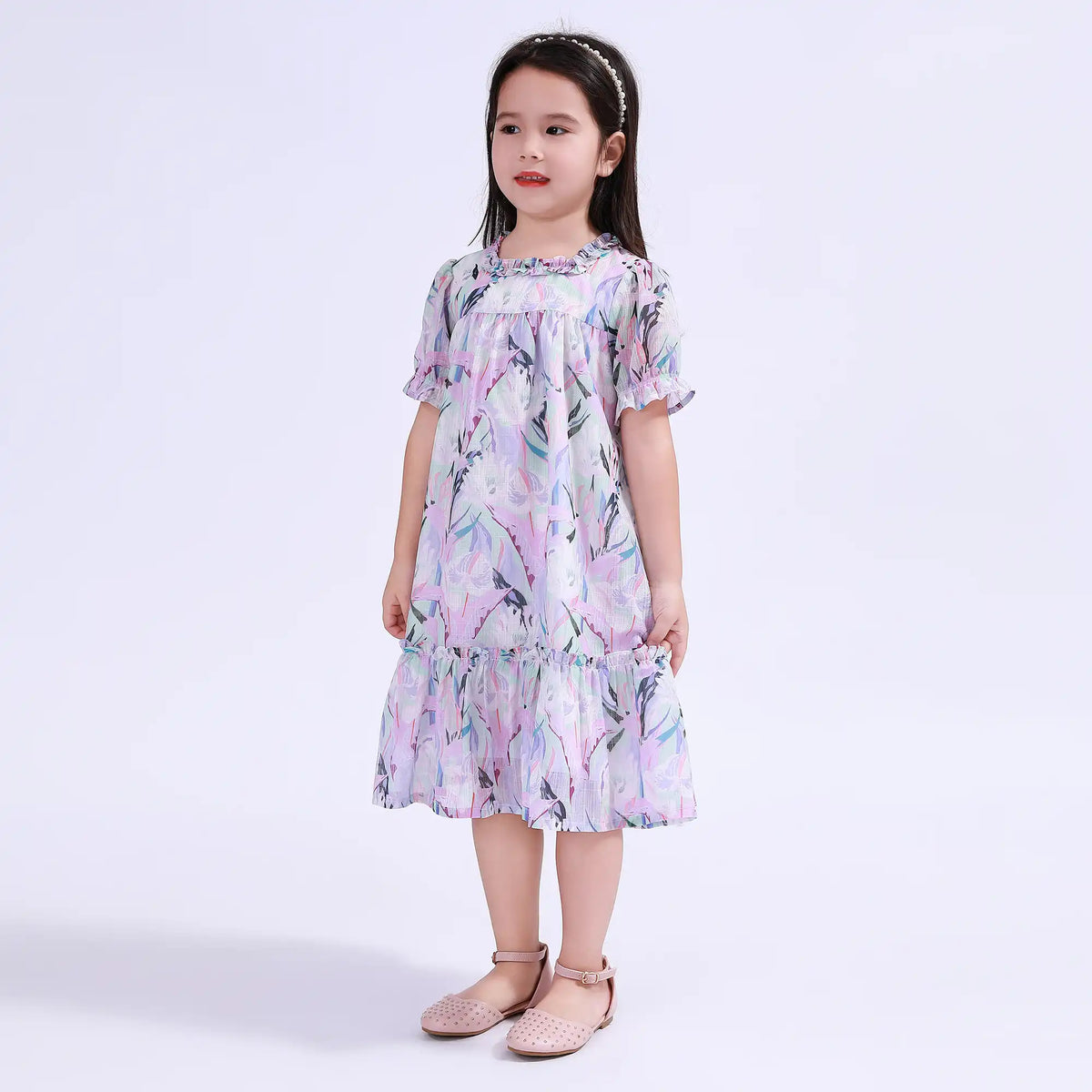 Printed Galabia For Girls Image