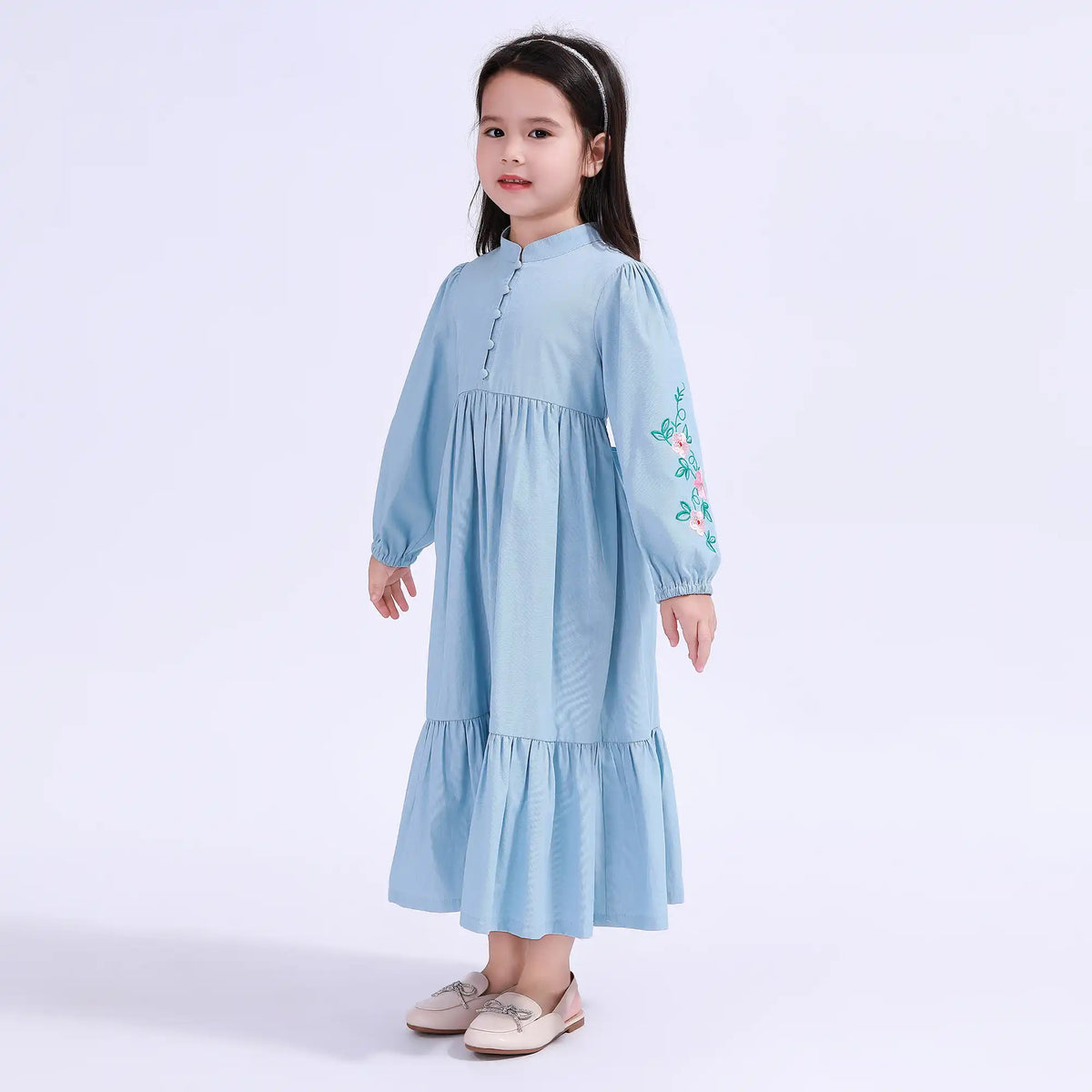 Floral Galabia For Girls Image