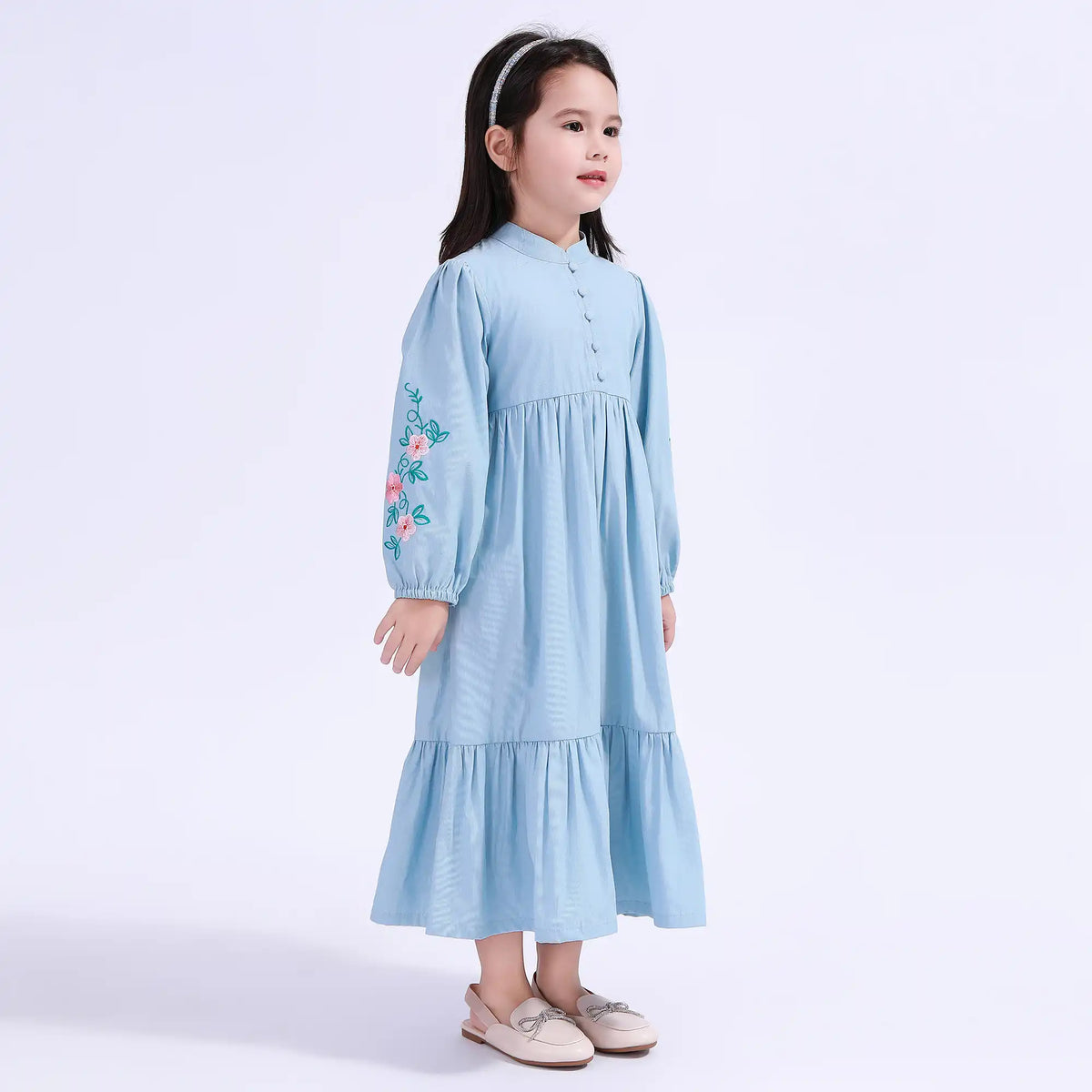 Floral Galabia For Girls Image