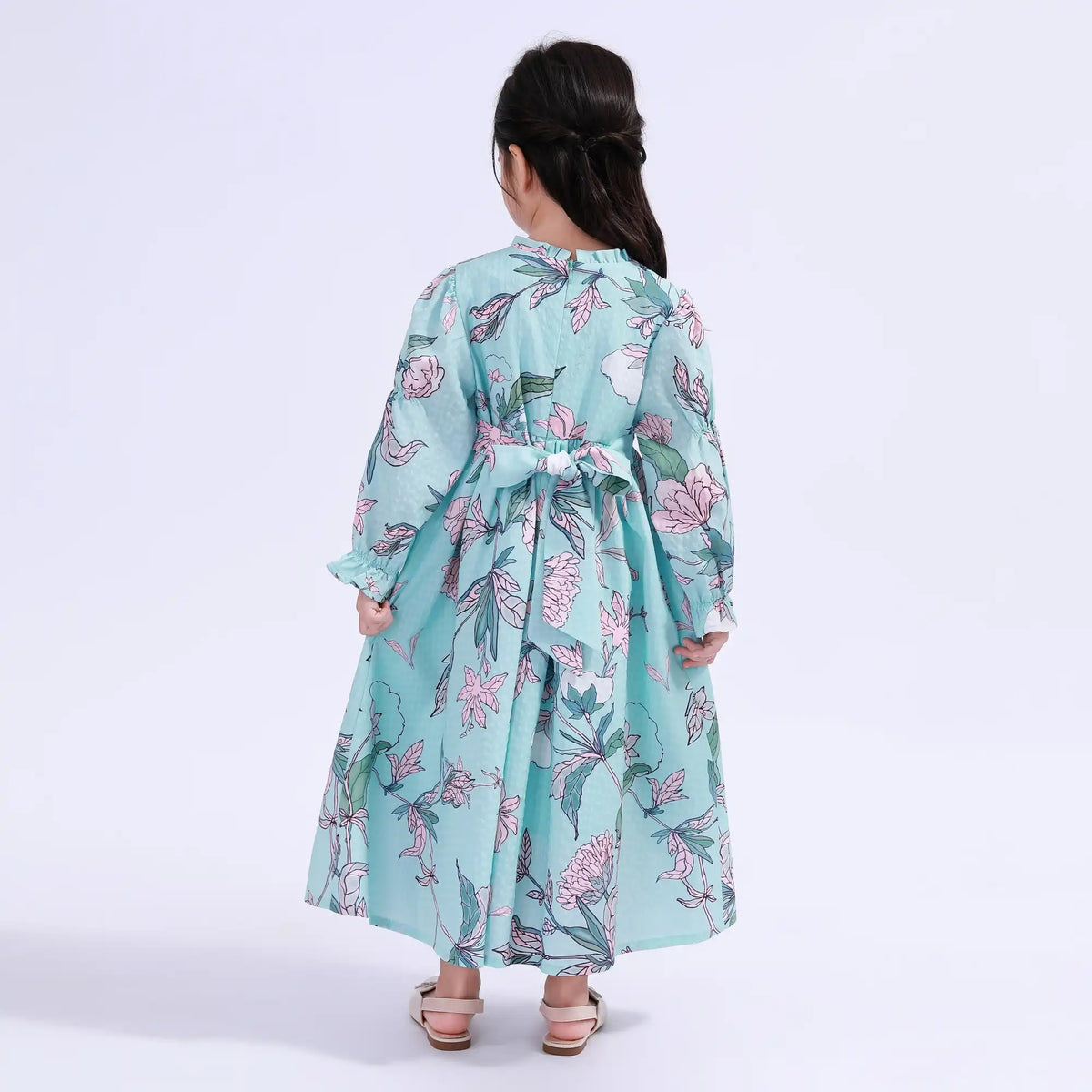 Floral Galabia For Girls Image