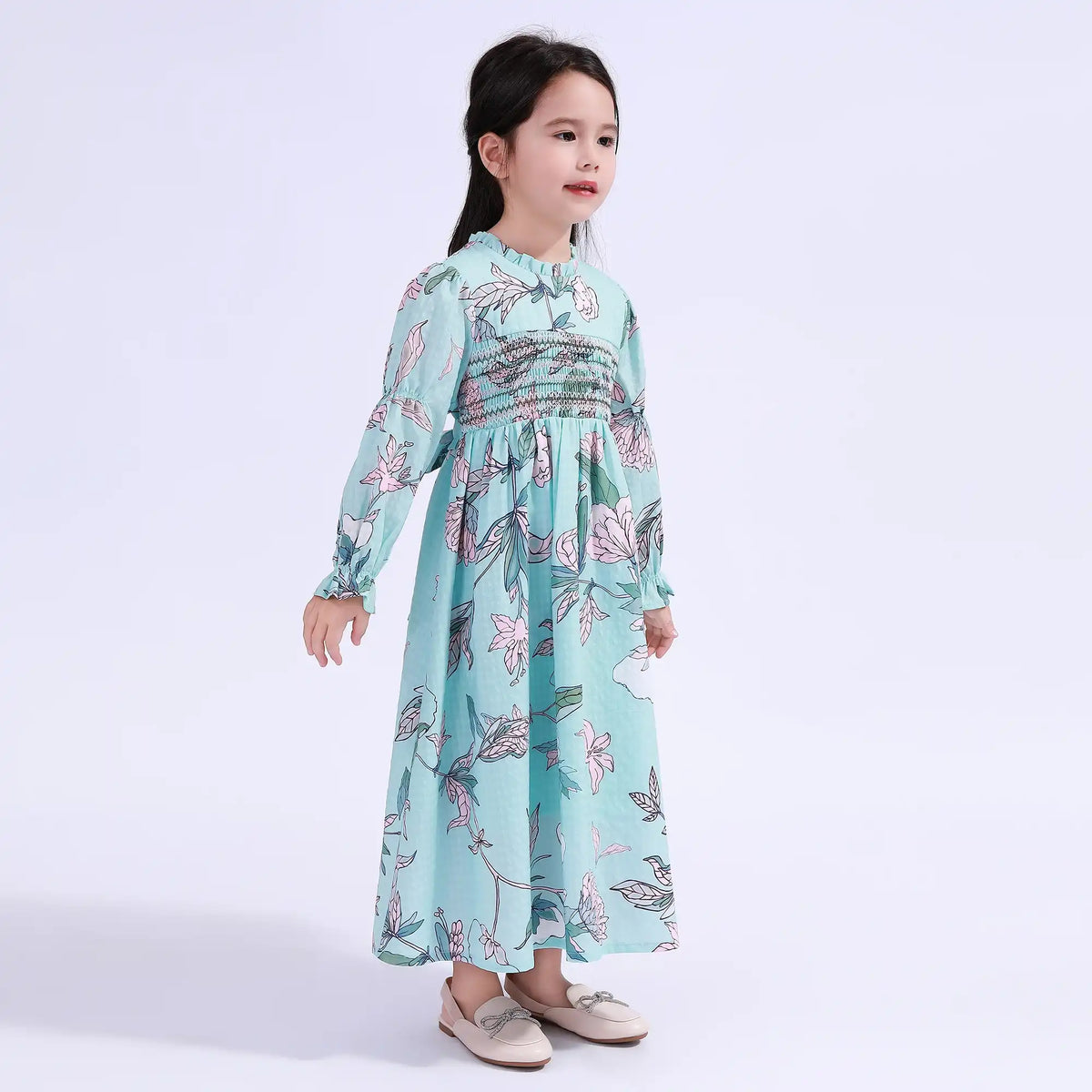 Floral Galabia For Girls Image