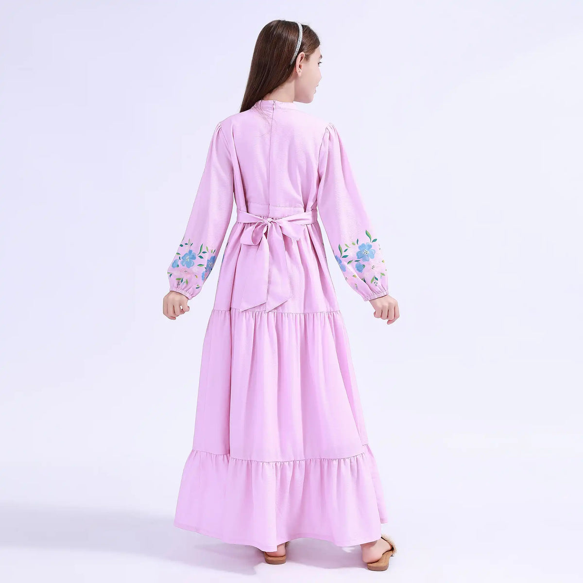 Floral Galabia For Girls Image