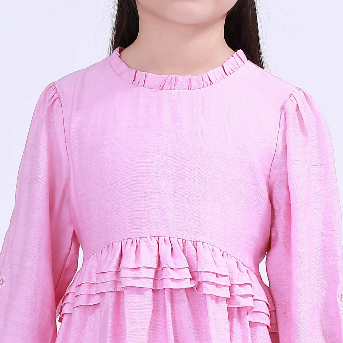 Floral Galabia For Girls Image