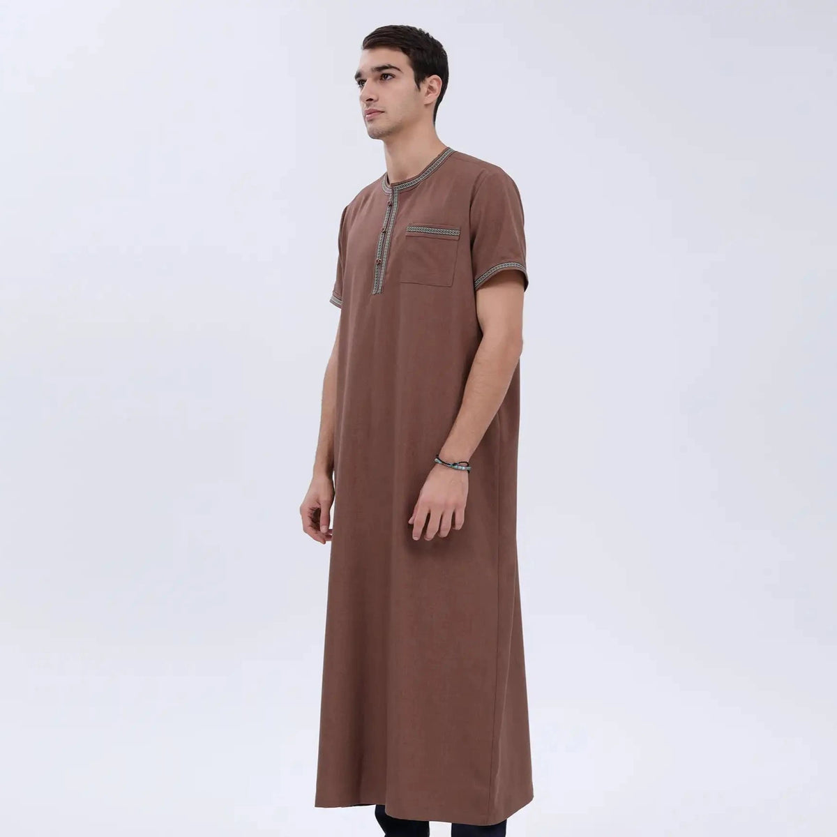 Embroidery Home Thoub For Men Image