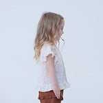 Floral Linen Blouse For Baby Girl Image