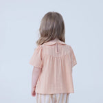 Jacquard Linen Blouse For Baby Girl Image