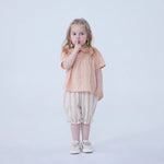 Jacquard Linen Blouse For Baby Girl Image