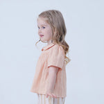 Jacquard Linen Blouse For Baby Girl Image