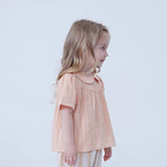 Jacquard Linen Blouse For Baby Girl Image